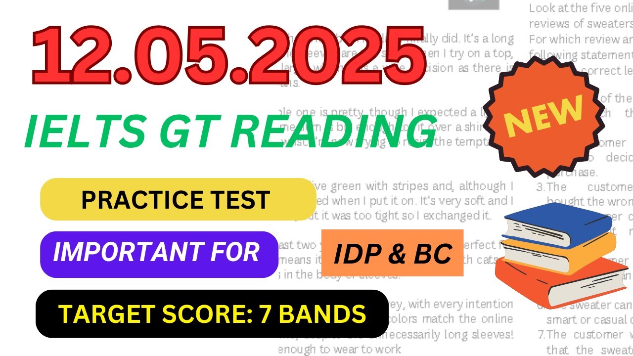 ielts reading practice test 2025 with answers | 12 may