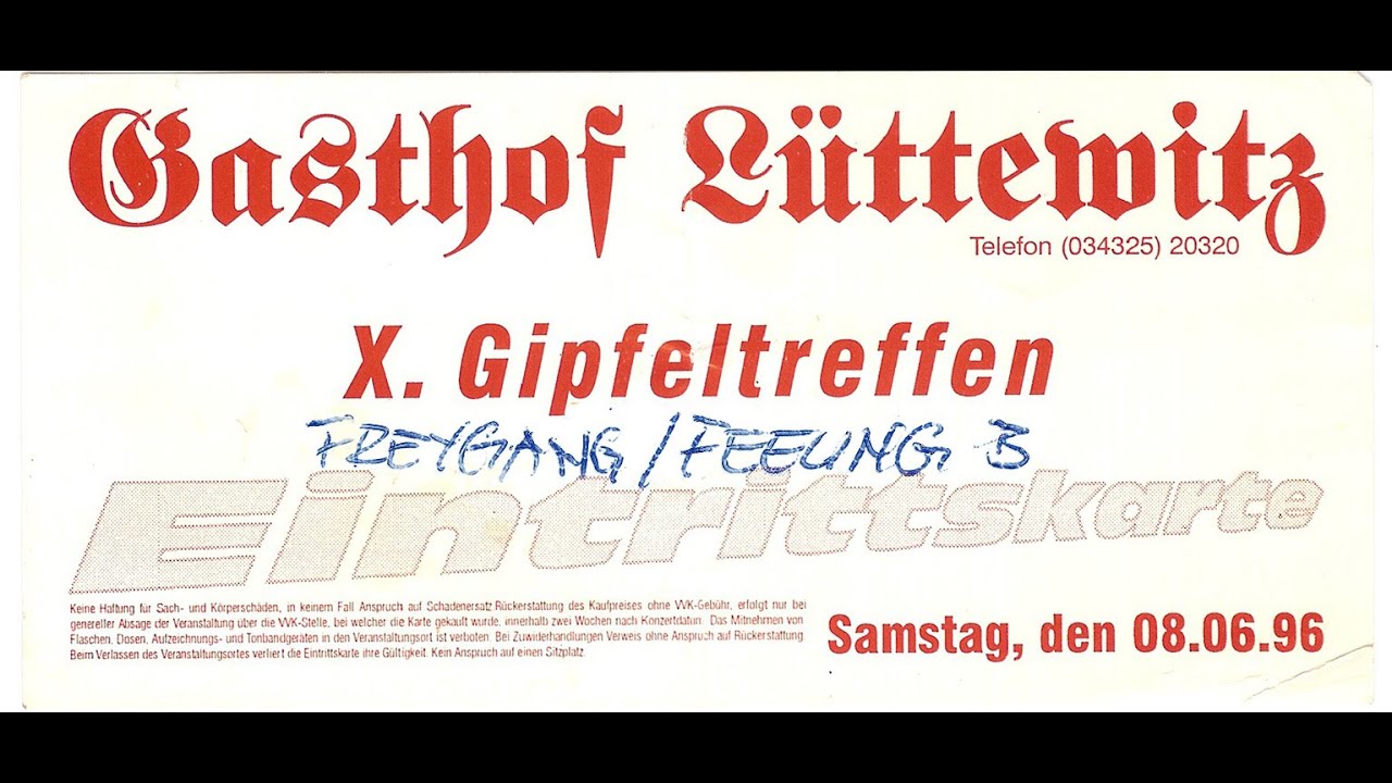 FREYGANG in LÜTTEWITZ am 08.06.1996