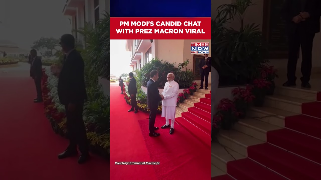 PM Modi's Candid Chat With French President Macron Goes Viral After 'Jogging' Video