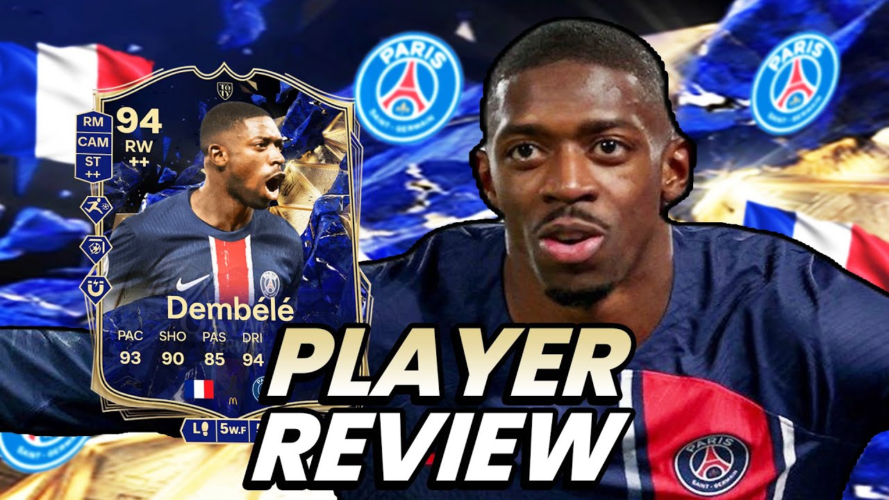 5⭐5⭐ 94 TOTY BLUEPRINT EVOLUTION DEMBELE PLAYER REVIEW! FC 25 ULTIMATE TEAM