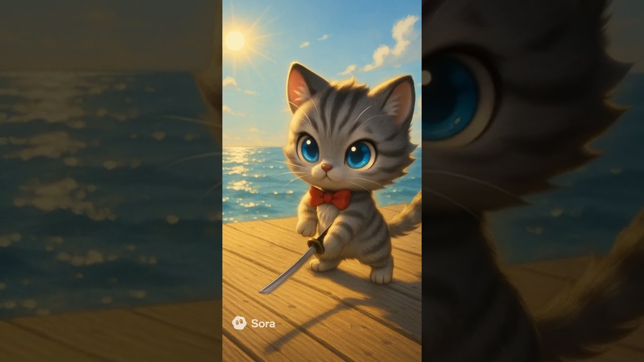 The Banana Samurai Cat