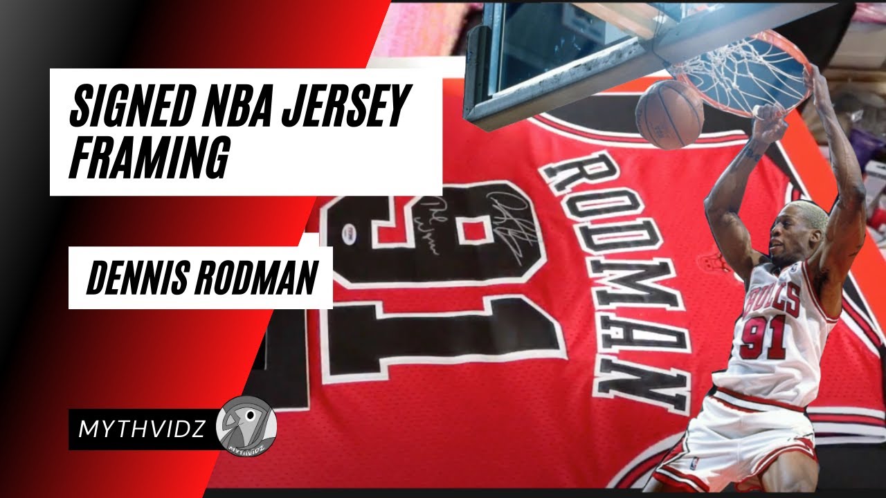 NBA Jersey │ DIY │Framing DENNIS RODMAN Signed Jersey │Chicago Bulls