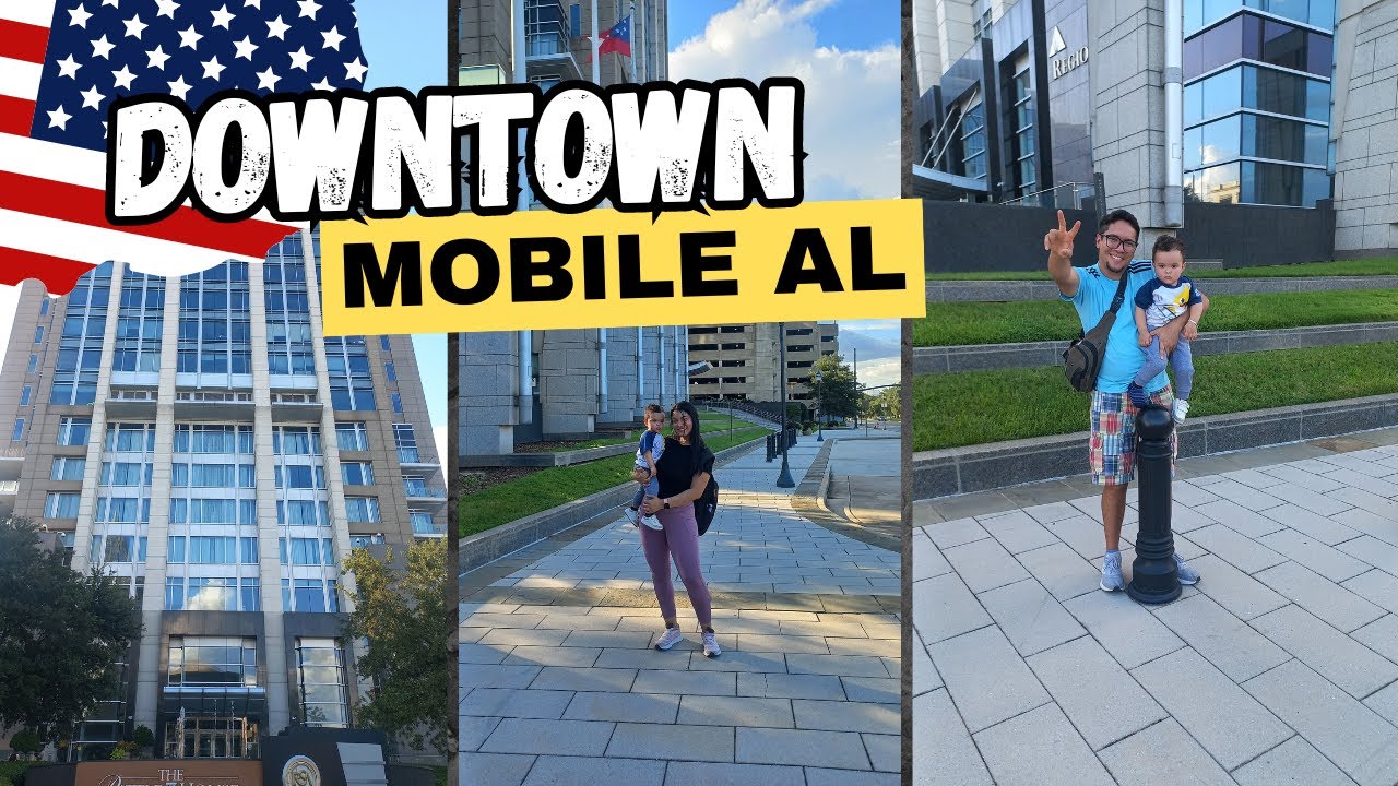 Así es el DOWNTOWN de MOBILE AL 🇺🇲❤️TRABAJO y FERIA de EMPLEO en ESTADOS UNIDOS 💸🇺🇲