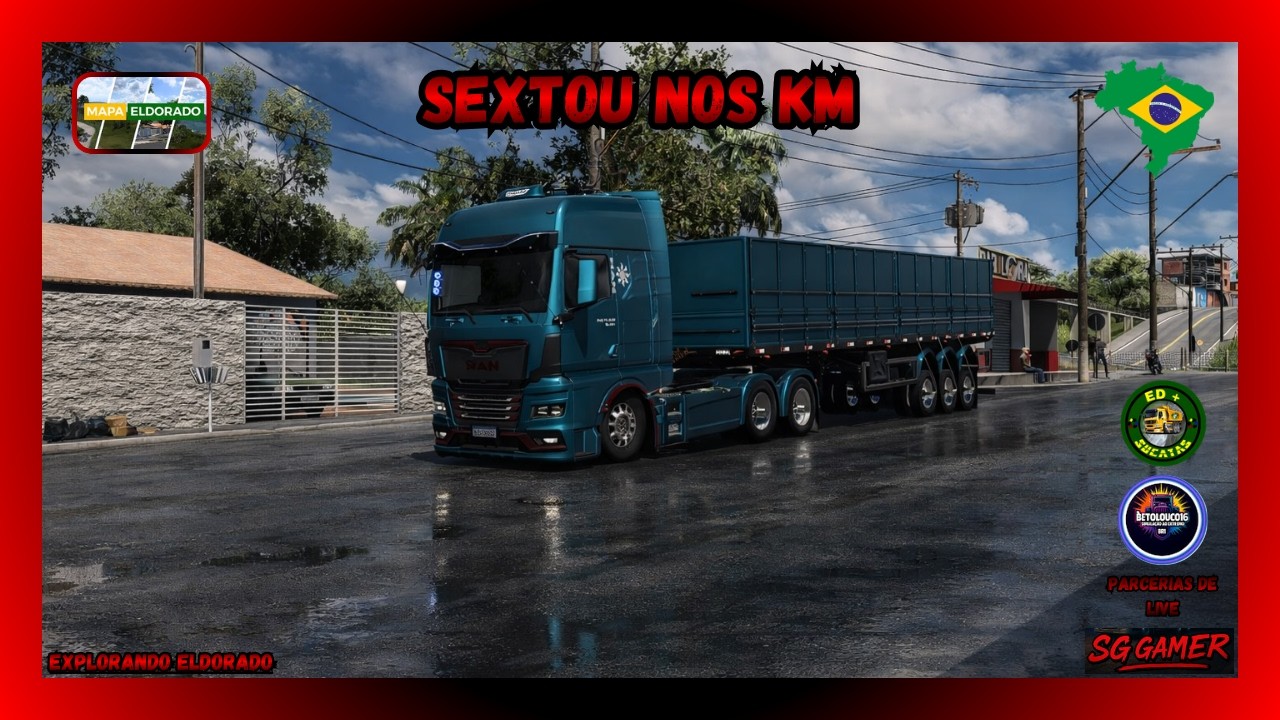 JOGANDO ETS 2 1.58 - MAPA ELDORADO COM DLC - USANDO PLUGIN SNOWYMOON