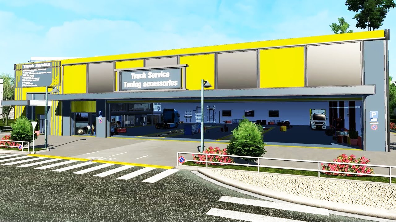 (ETS2 1.43) Realistic Truck Service Station | ETS2 Mods