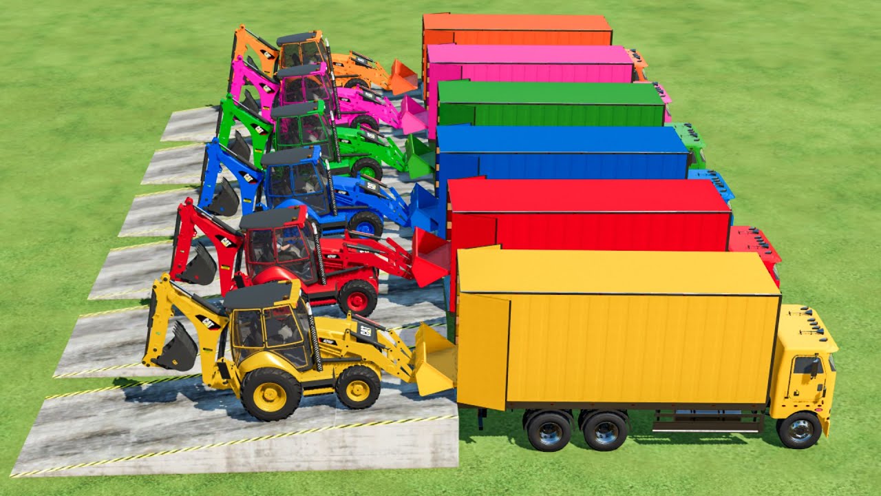 COLOURS OF LOADER ! CAT BACKHOE LOADER IN FS22 | FARMING SIMULATOR 22
