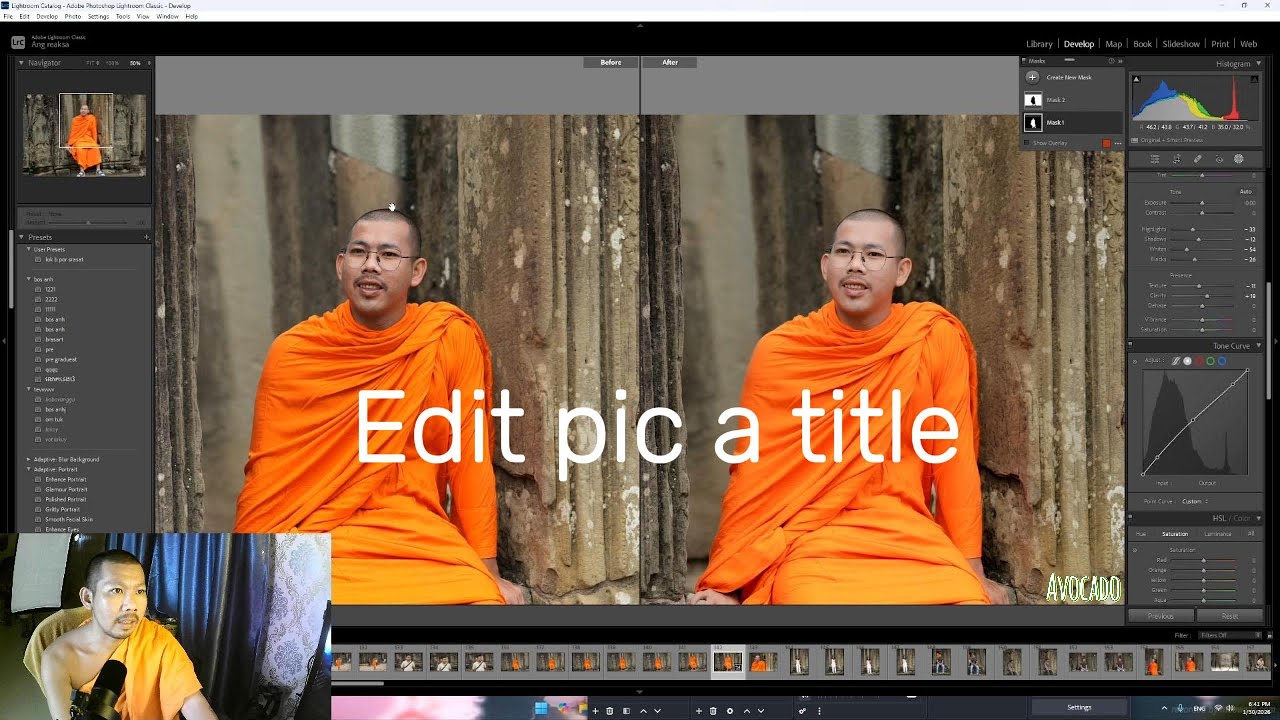 ររបៀបរៀនកែរូបបែបសាមញ្ញនៅក្នុង Lightroom/ how to edit picter in adobe Lightroom
