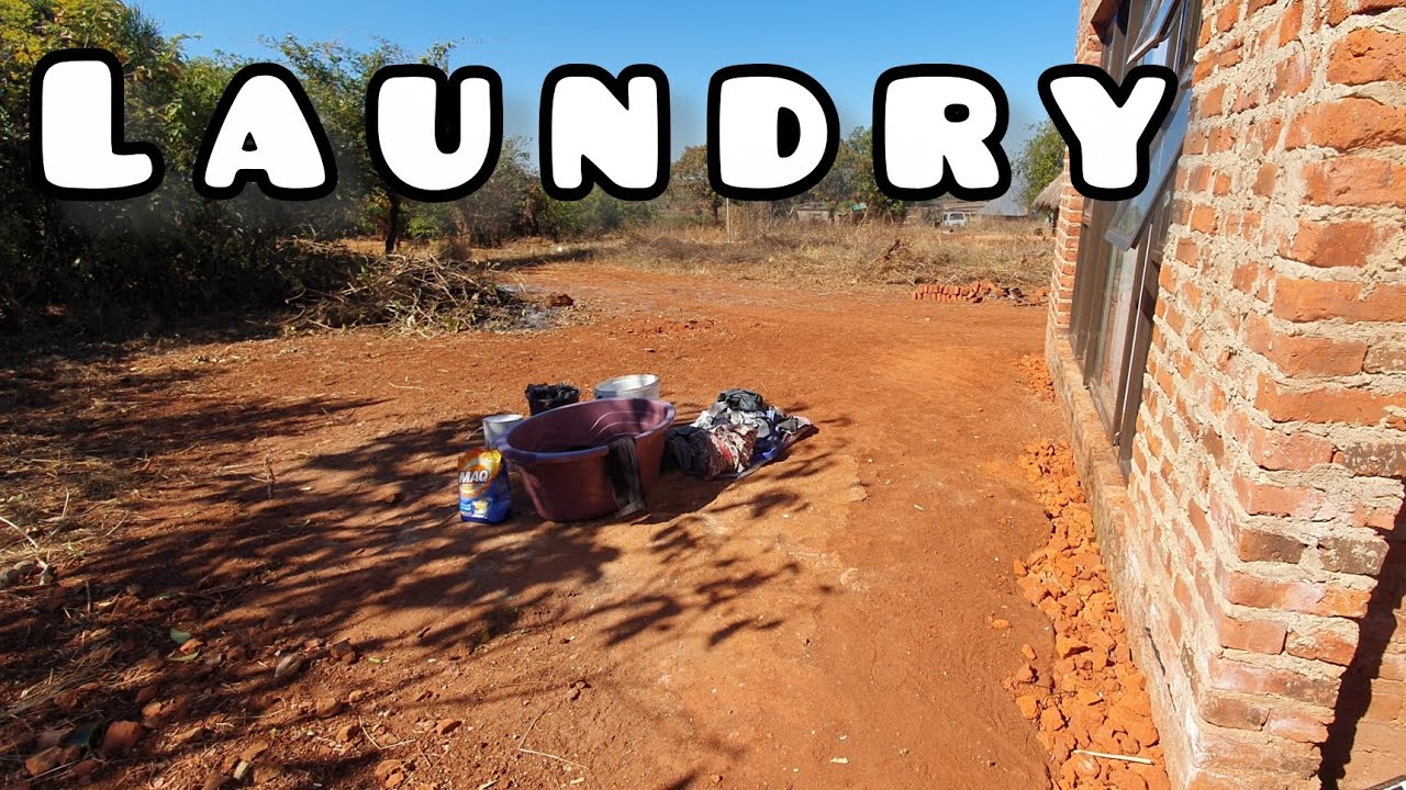 Building Our Forever Home 🏡 🇿🇼 : First time doing laundry 