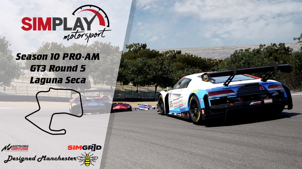 Assetto Corsa Competizione | PRO-AM | Round 5 | Laguna Seca | Season 10 | PS5/XBOX X/S