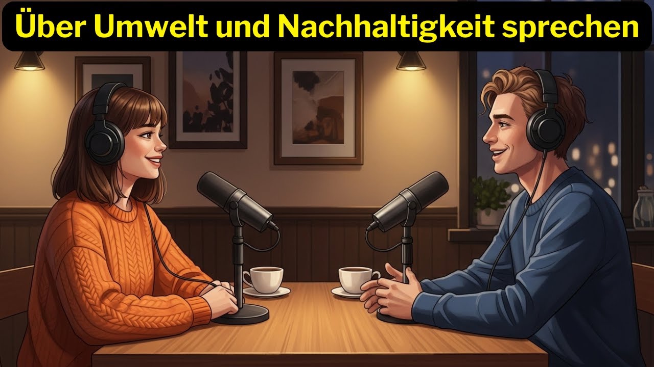 Podcast auf Deutsch B1–B2 | Über Umwelt und Nachhaltigkeit sprechen | German Conversation Practice
