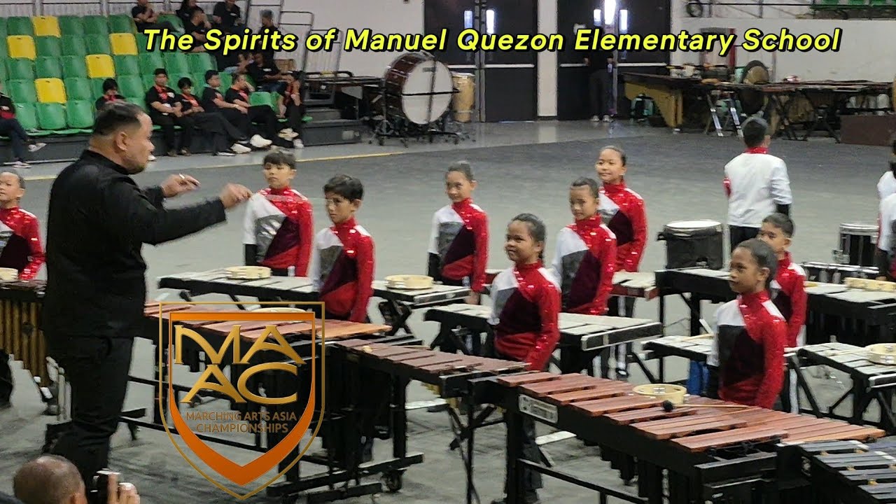 The Spirits of Manuel Quezon Elem. Sch. Marching Arts Asia Championship | Percs Ensemble Category B