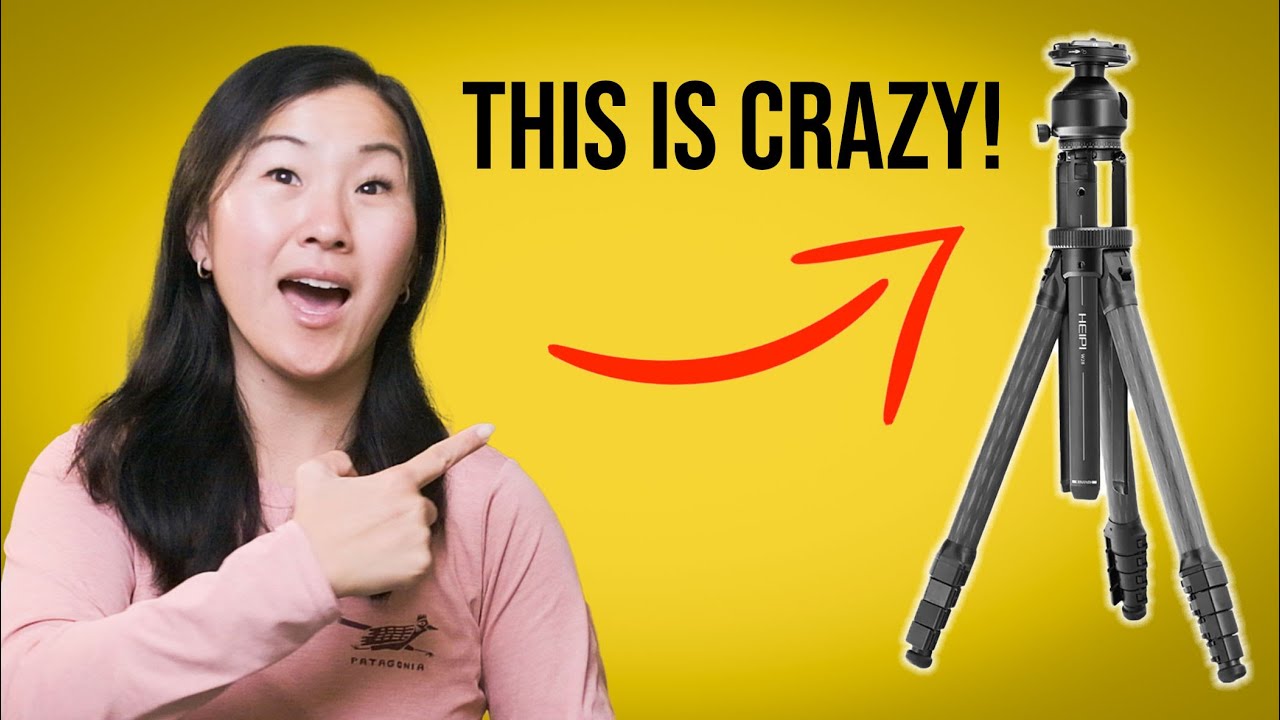It has a HIDDEN TRIPOD inside! Heipi 3 in 1 Tripod Review
