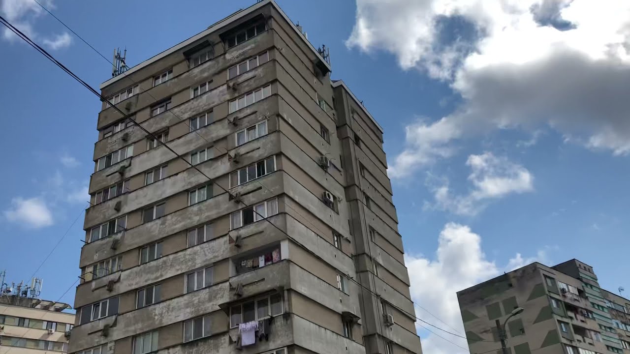 Targu Jiu, Romania - City Walk through a Post Communist Neighborhood