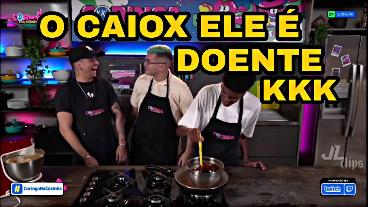 Coringa na cozinha com caiox, castrin e Fernando Kawasaki
