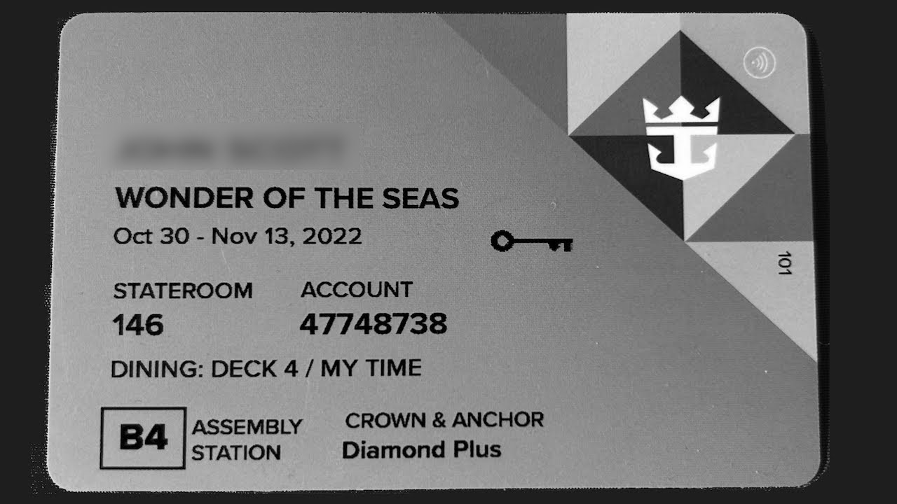 Royal Caribbean's seapass card