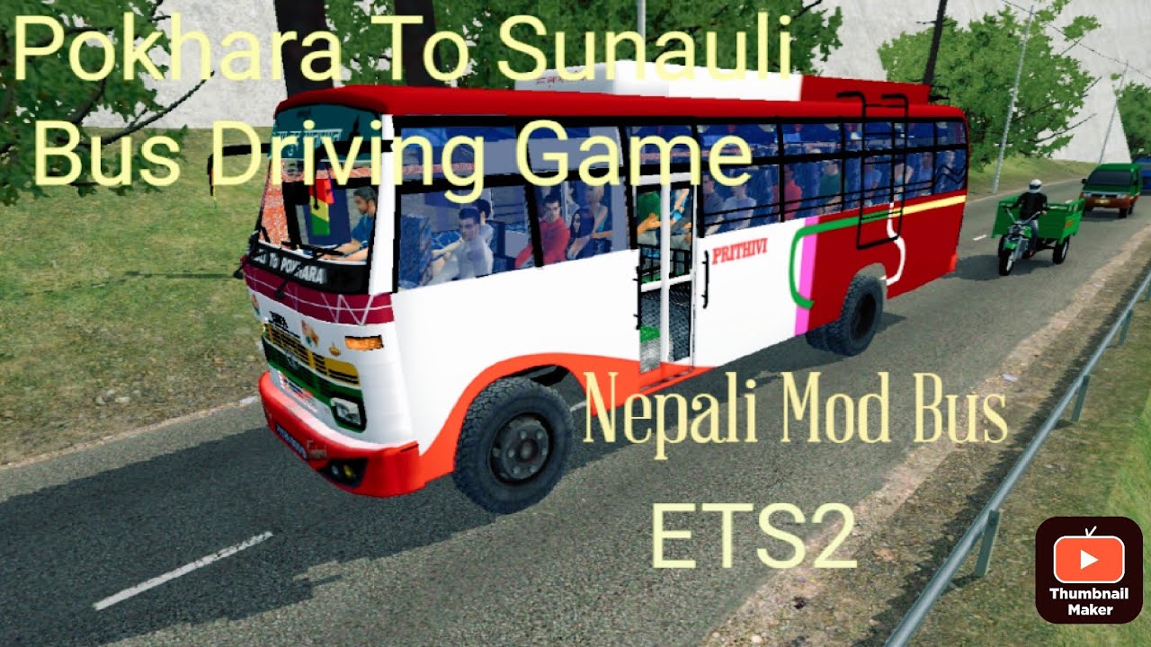 BUS Simulator Game ||Game play || Nepali Mod || Nepali Bus