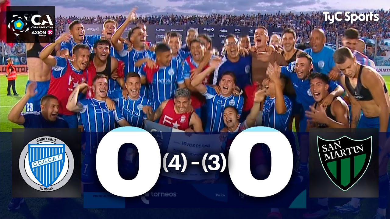 Godoy Cruz 0 (4) - 0 (3) San Martín de San Juan | Copa Argentina 2024 | 32avos de final