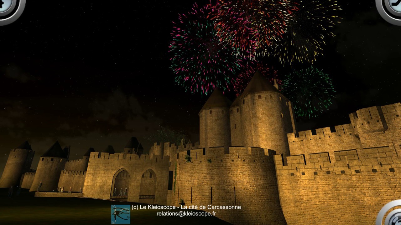 Carcassonne en 3D réalité virtuelle.