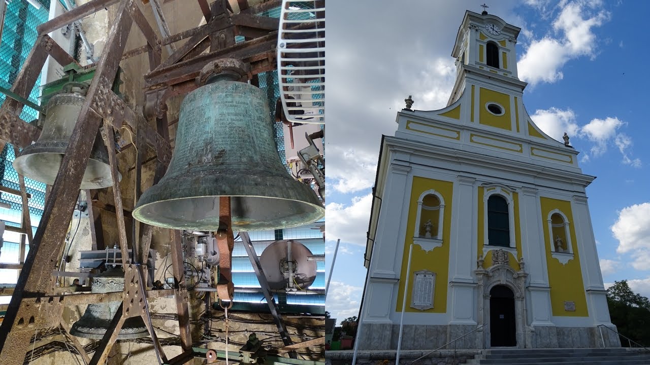 ERCSI (H),  A katolikus kegytemplom harangjai/Die Glocken der katholischen Kirche