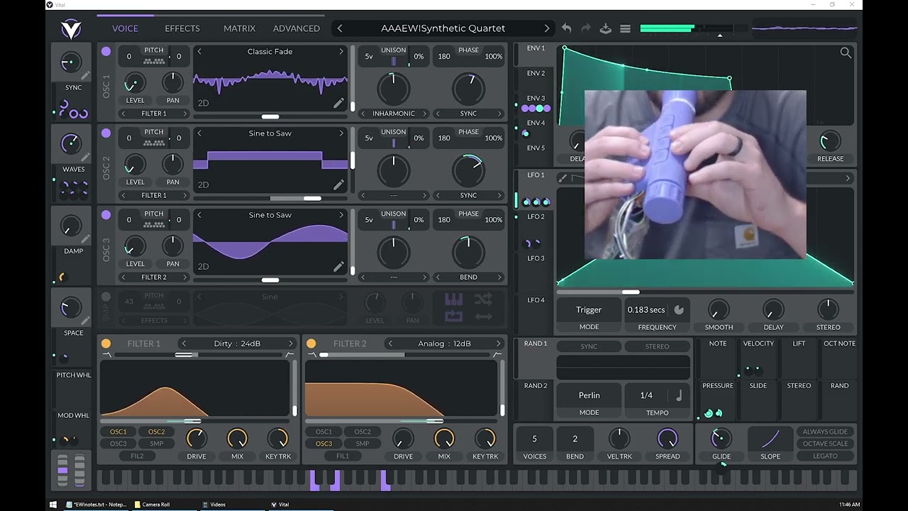 DIY EWI Pitch modulation