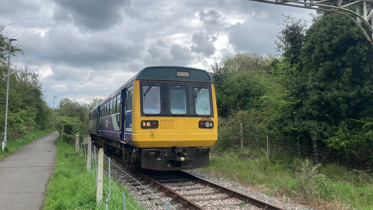 Ex Northern 142084 at the Rushden, Higham and Wellingborough railway
