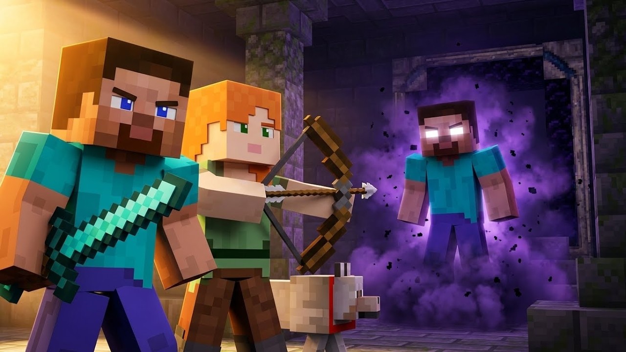 Steve And Alex: The Hunt For Herobrine | Minecraft Adventure Animation | Episode 3