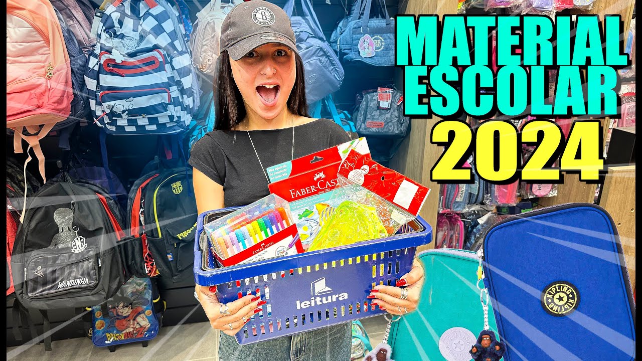COMPRANDO MATERIAL ESCOLAR 2024 PARTE 2