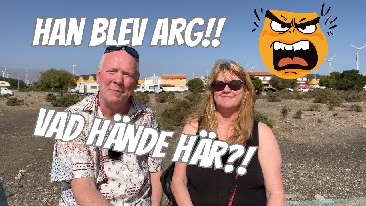 EN HELT VANLIG BADTUR...TILLS HAN D&Ouml;K UPP!!! Husbil p&aring; Gran Canaria!