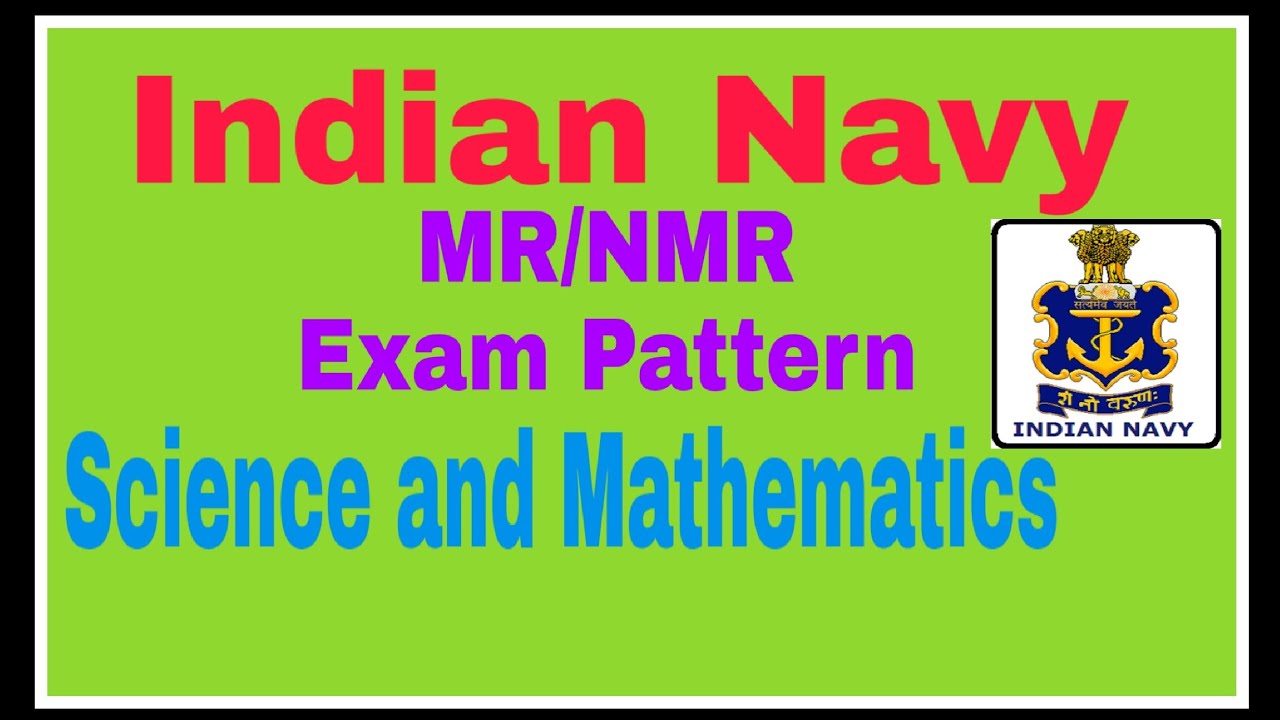 Navy MR/NMR Science and Mathematics  Syllabus in 2018