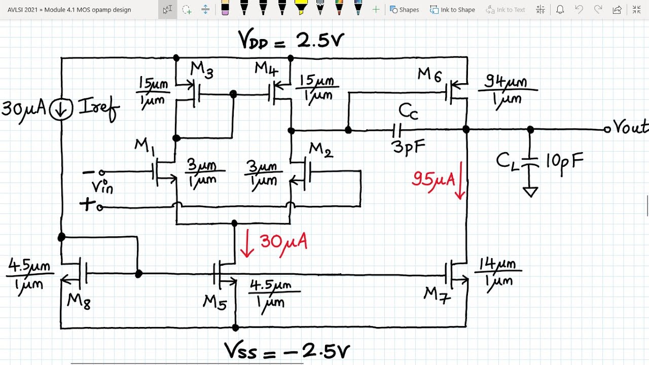 Analog VLSI Design Lecture 42.5: Design of Two stage OTA