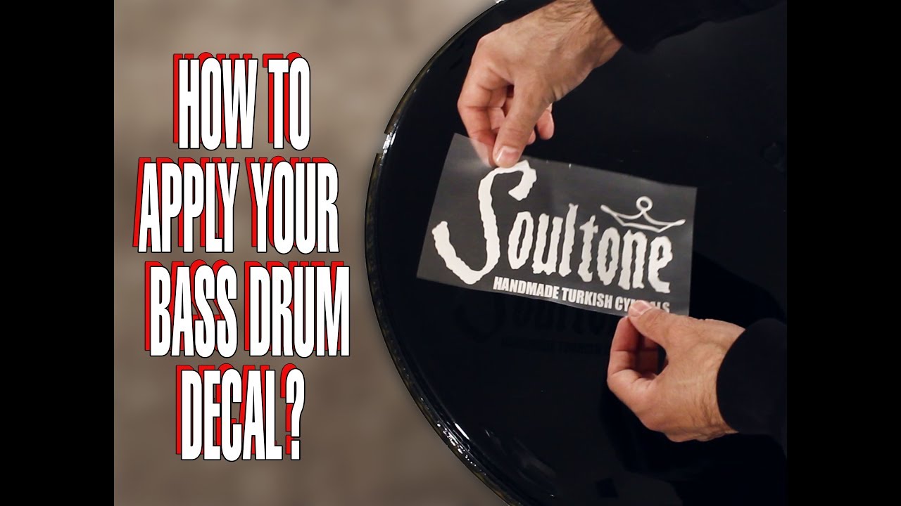 How to apply your Soultone Cymbals bass drum decal.