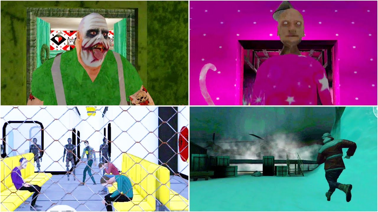 V+ Escape Endings #4 | Barbie Grandpa🗿Smiling X Corp 2🗿Antarctica 88🗿Joker Mr. Meat