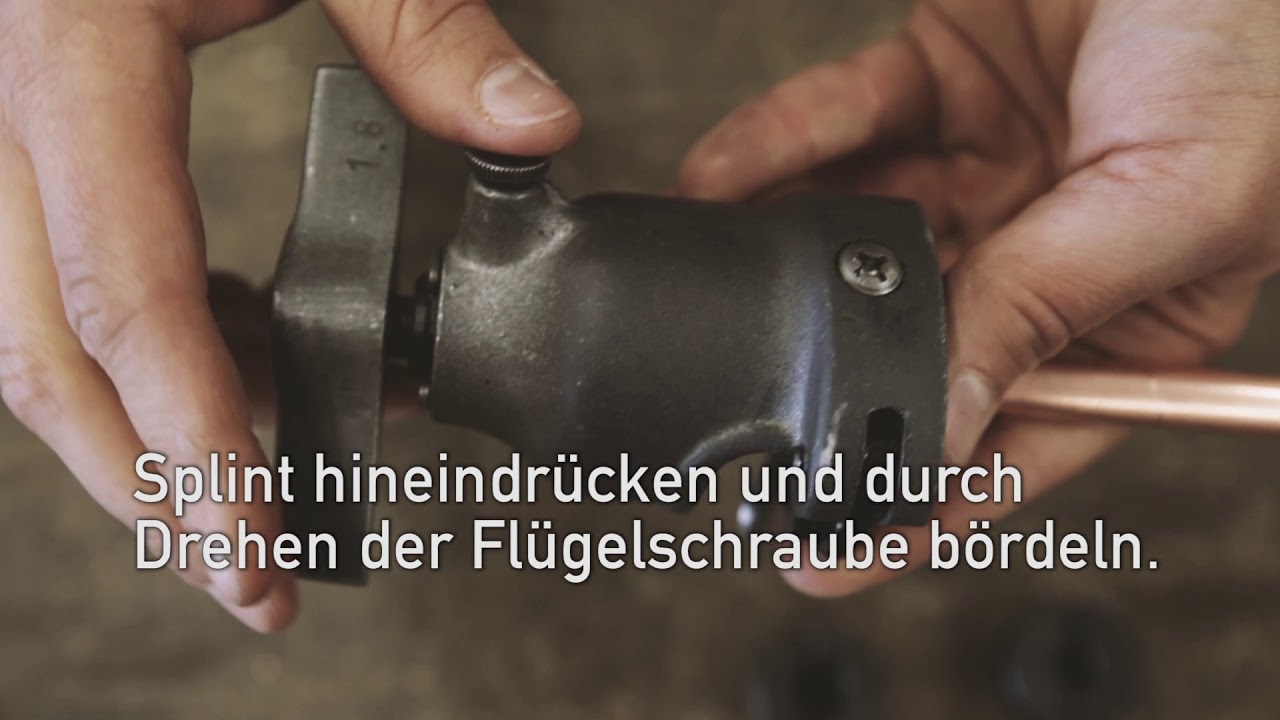Bördeln von Kupferrohr
