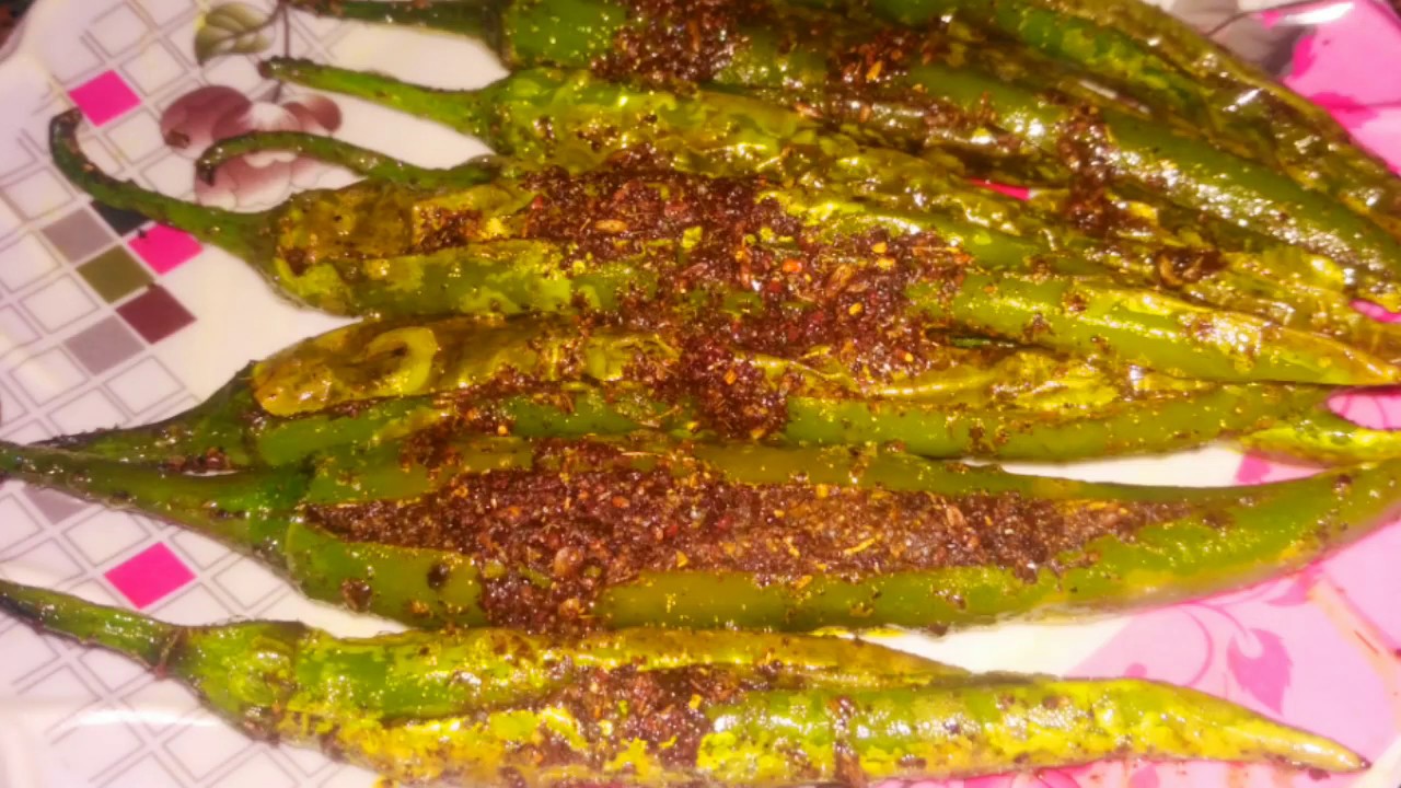 Mirch fry/Stuffed chilli fry/Fry chilli/Chilli Recipe/fry masala mirch/masaledaar mirch😋Ankit dubey