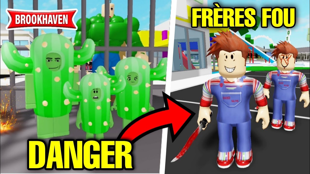 TEAM CACTUS EN DANGER CONTRE 2 FR&Egrave;RES FOU ! (OMG) ROBLOX - BROOKHAVEN RP