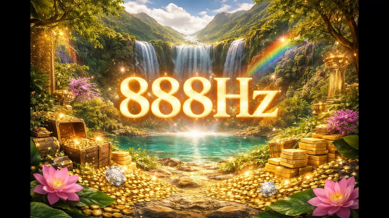 888hz ,attract wealth, abundance, relationship, this also helps deal with anxiety