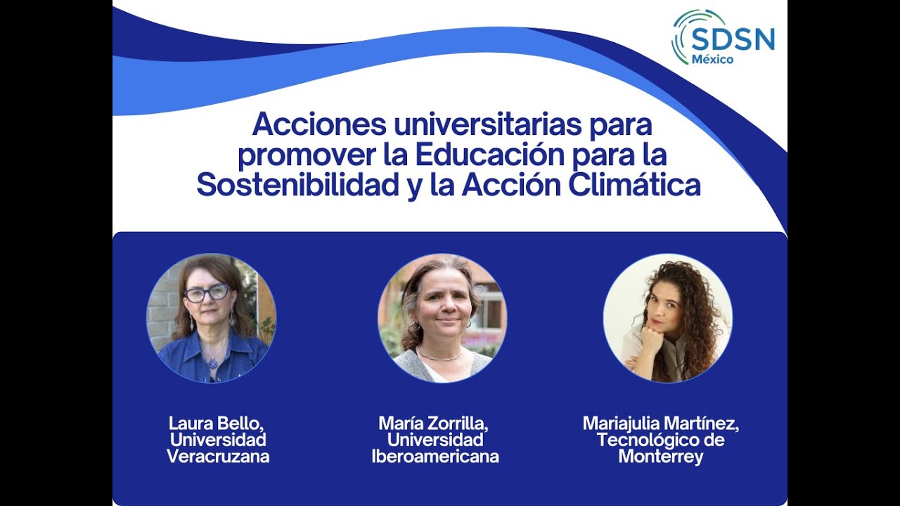 Webinar Acciones universitarias para promover la Educación para la Sostenibilidad y Acción Climática