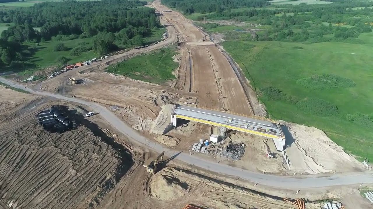 Budowa drogi ekspresowej S6 Sianów-Sławno | Film z powietrza | 18.05.2024
