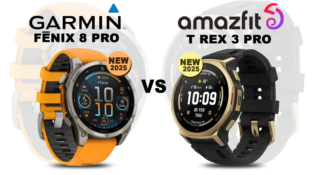 ⏱️ Garmin Fenix 8 Pro VS Amazfit T Rex 3 Pro – Which One Should You Choose?