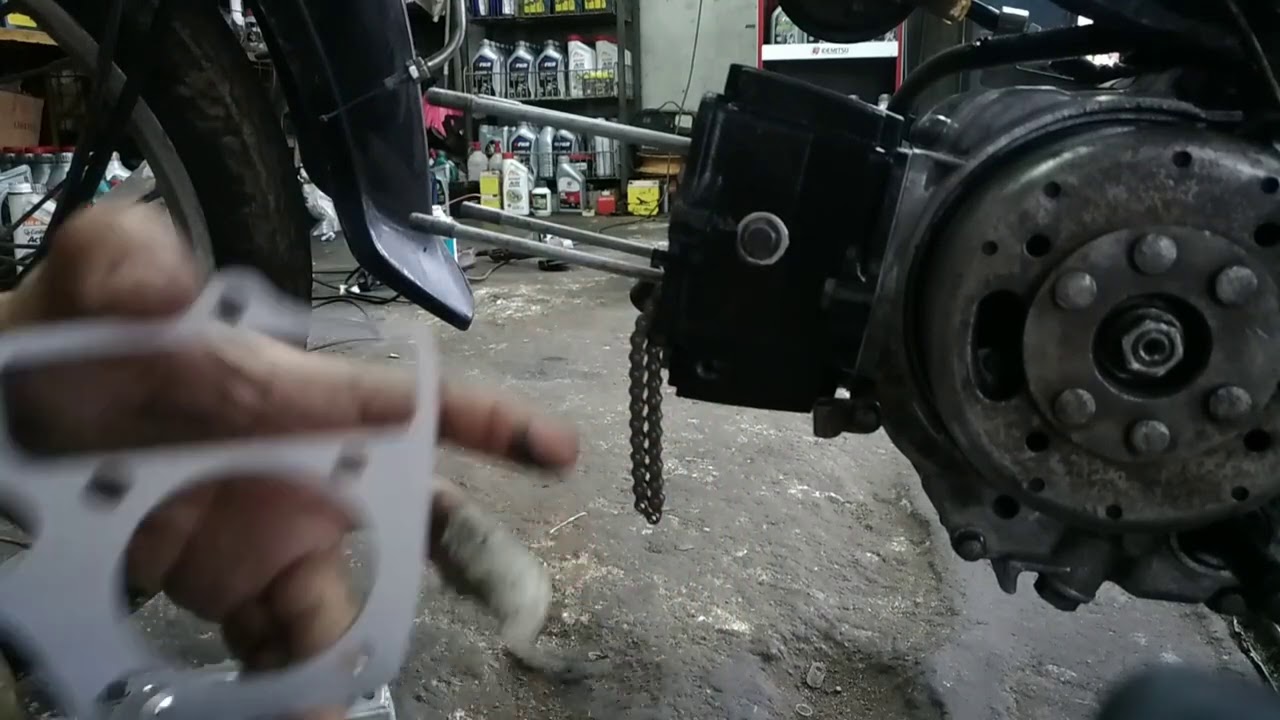 Honda EX5  cara mudah pasang block head