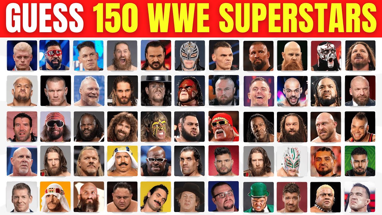 Лишь 2% фанатов WWE смогут угадать этих 150 суперзвезд-мужчин!