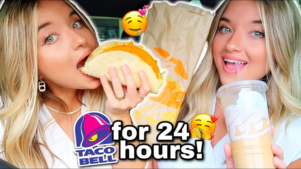 I Only Ate TACO BELL for 24 HOURS!! 🌮🌯🤤