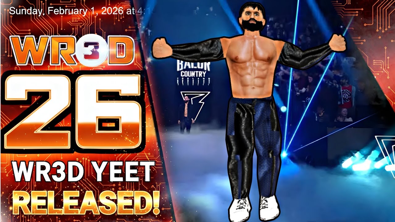 (450MB) WR3D 2K26 RELEASED! MOD NEW TEXTURE, MOVE ARENAS WR3D NEW MOD RELEASED MOD BY ME & @bob445