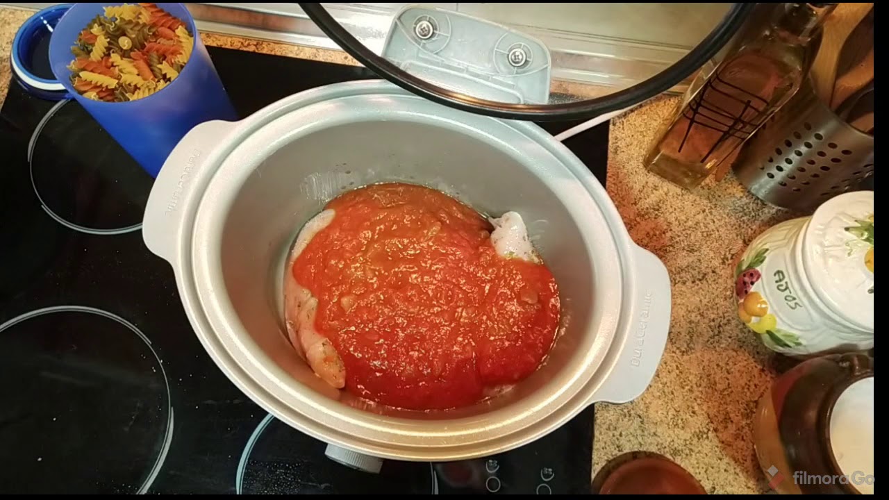 como hacer pasta con pollo en cocción lenta#crockpot#slowcooker#macaroniandchickenandcheese#olla