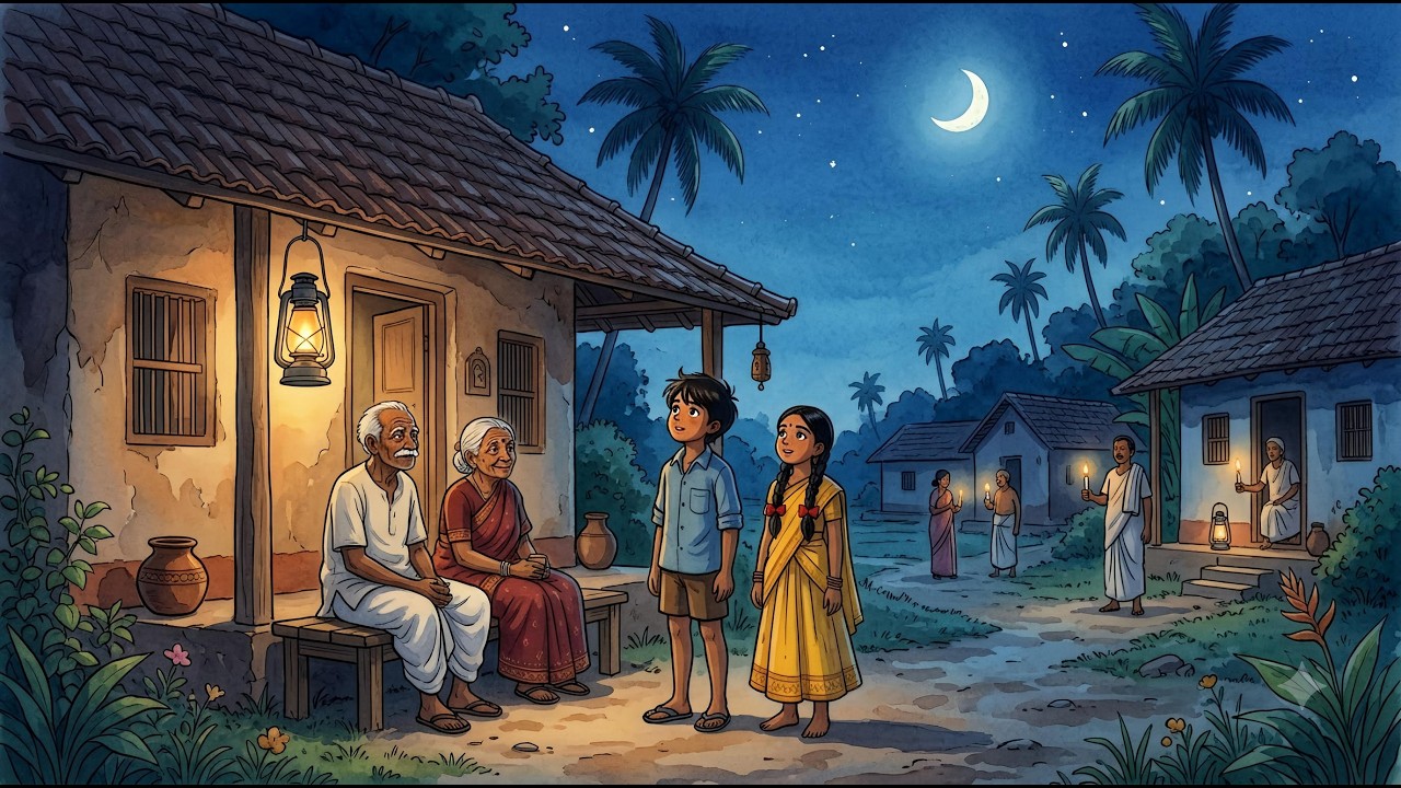 Under the Moonlight 🌙 | A 1990s Indian Village Story | Nostalgic Village Story 🌿