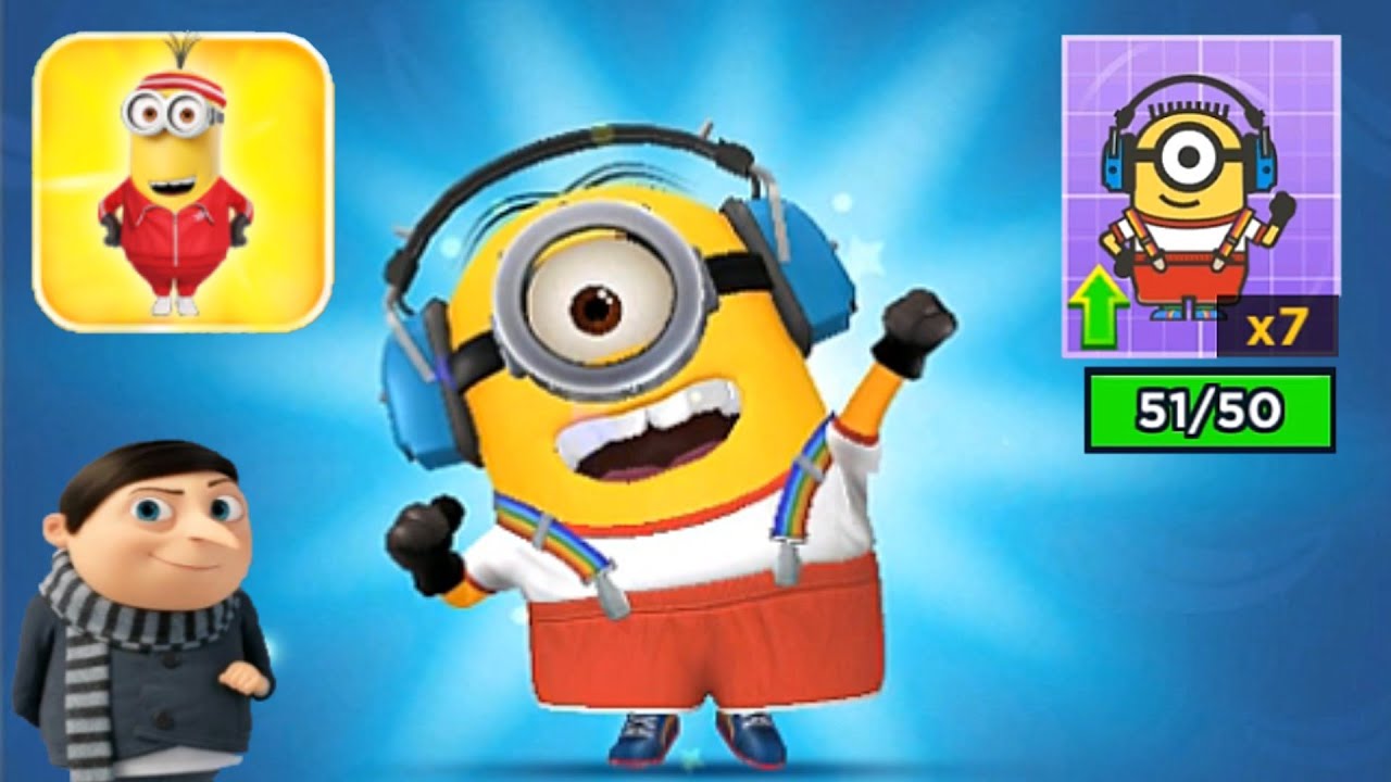 Despicable me Minion Rush Old School Stuart RISE OF GRU costume gameplay