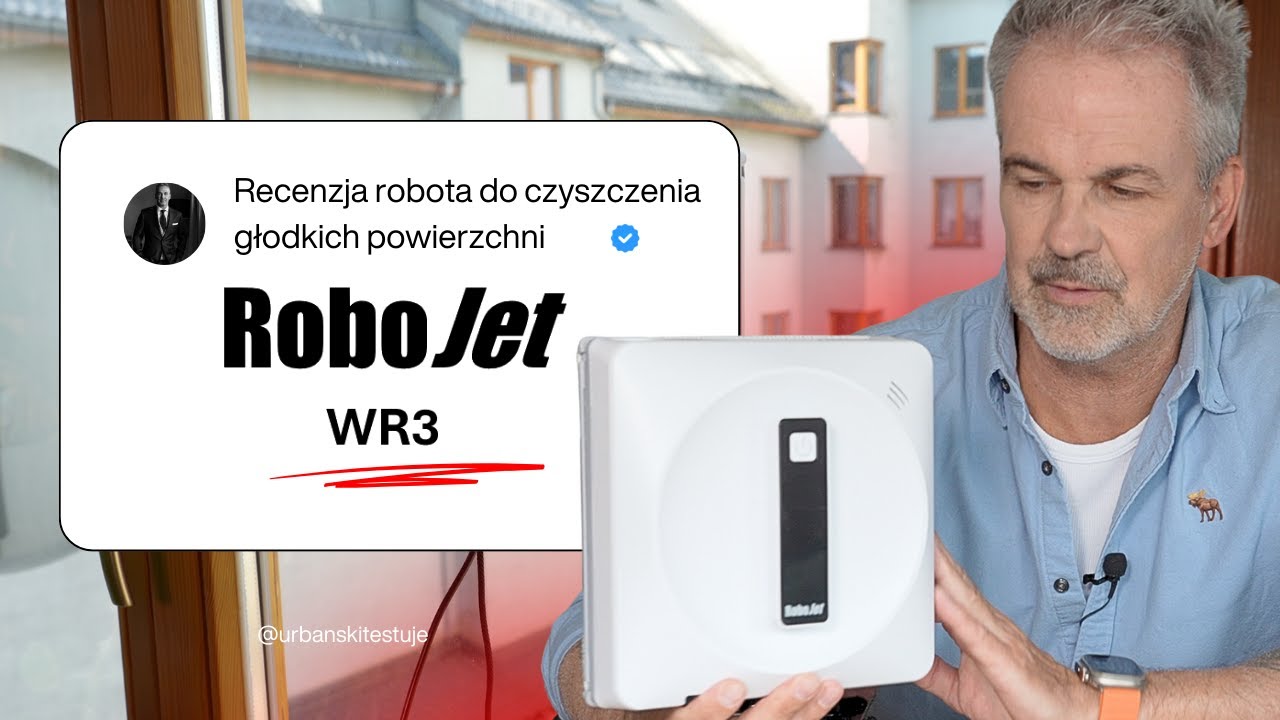 RoboJet WR3 - kwadratowy robot do mycia gładkich powierzchni - wymiata.