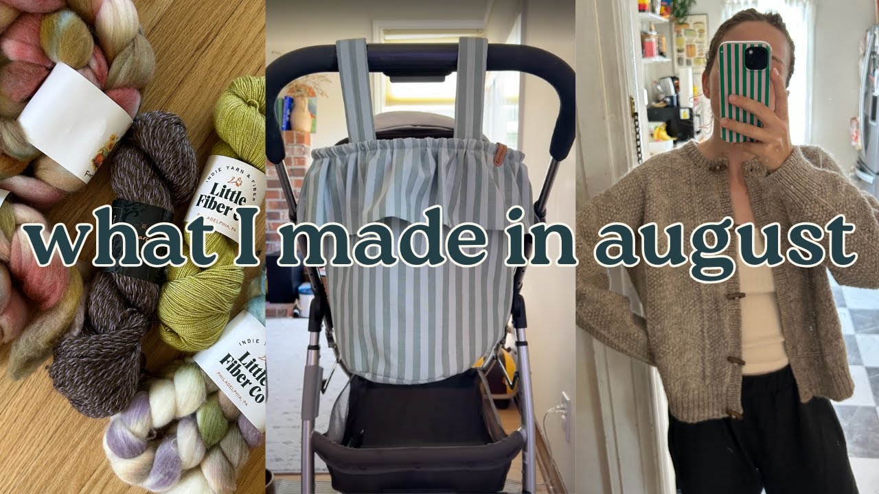 AUGUST MAKES | SHEEP TO SWEATER, SELF DRAFTED FUN, & FLOCK RECAP