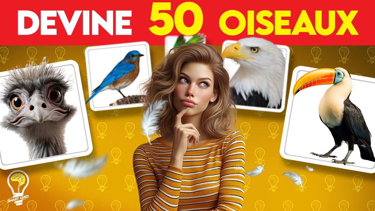 Devine 50 OISEAUX 🦢🦜🐦en quelques secondes | Quiz ANINAUX
