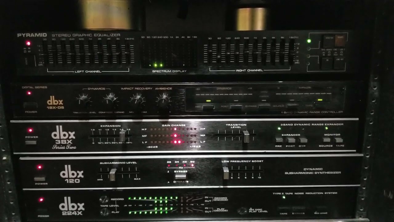 DBX - 3BX series ii expansion plus 1BX DS = Impact Recovery and spatial ambience #dbx #vintageaudio